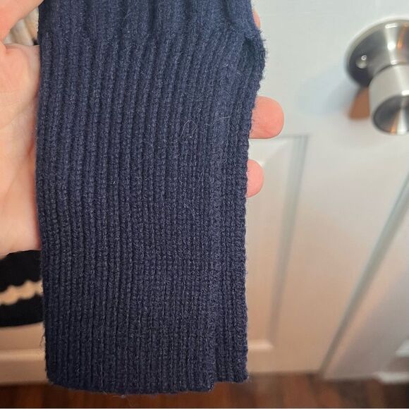 Vineyard Vines Nautxal Navy White Roll Neck Stripe Sweater Dress Mini XXS NWT - Picture 6 of 10